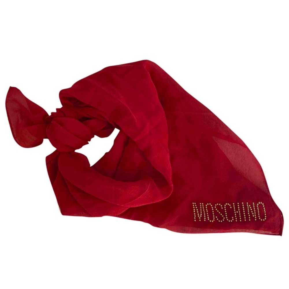 Moschino Silk Neckerchief Scarf